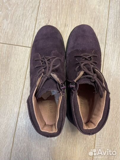 Ботинки для девочки Kotofey 35 замшевые фиолетовые