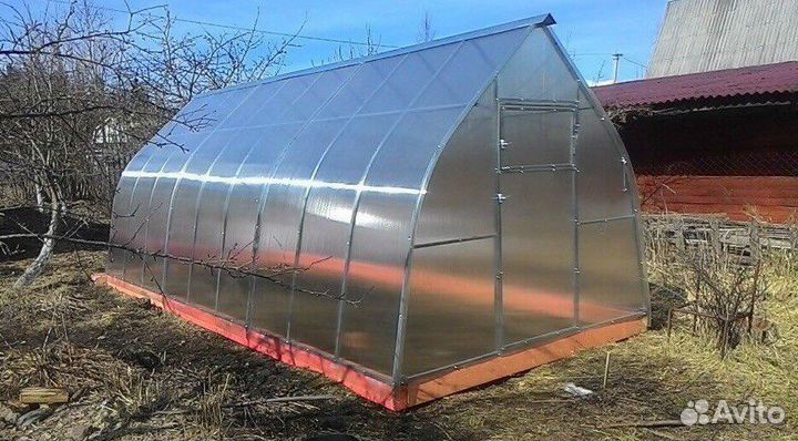 Теплица усиленная «капелька цинк»