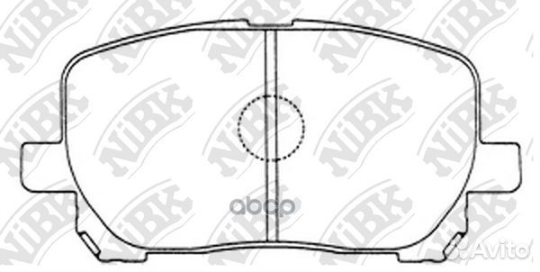 Колодки тормозные дисковые PN1470 NiBK