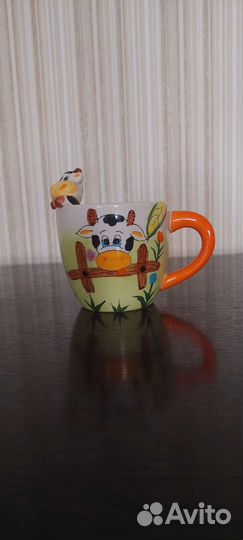 Чашка с лепкой