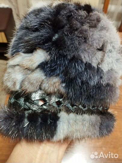 Шапка норковая женская бу