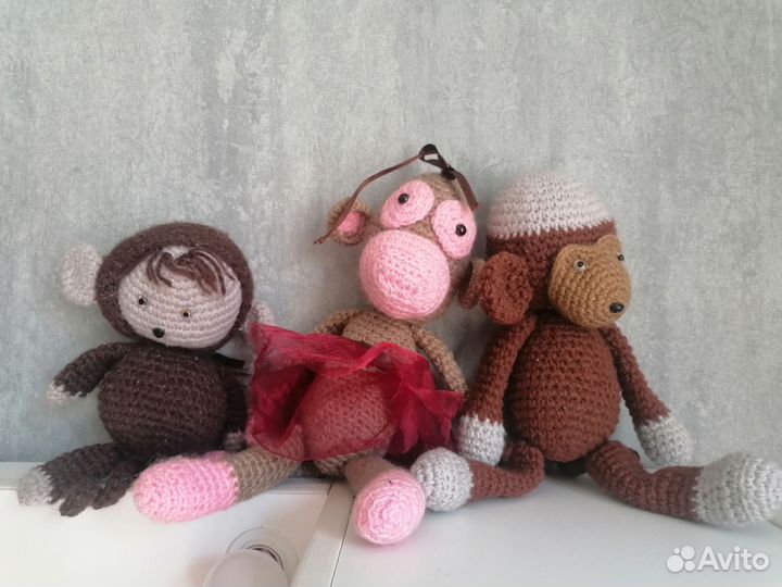 Игрушки ручной работы Обезьянка