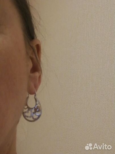 Серьги серебро 925