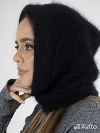 Капор из ангоры зимний
