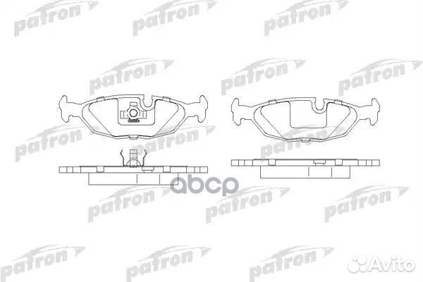 Колодки тормозные дисковые PBP296 patron