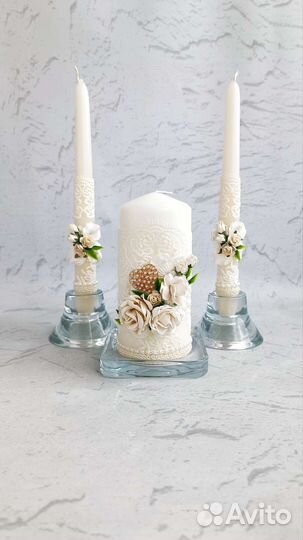 Набор: Свадебные фужеры и семейный очаг