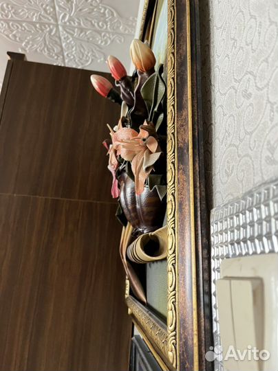 Картина из натуральной кожи