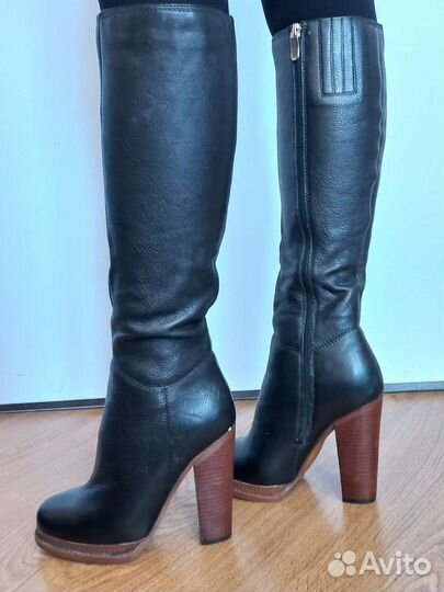 Демисезонные сапоги 37 натуральная кожа