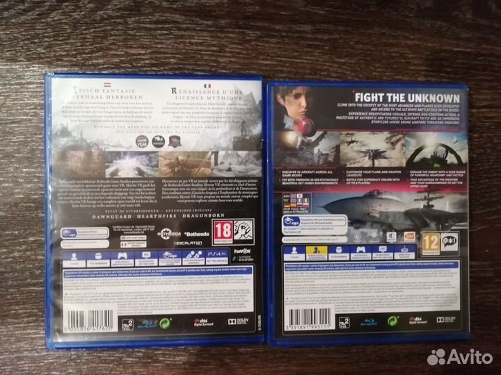 Игры PlayStation 4 VR Skyrim, Ace Combat