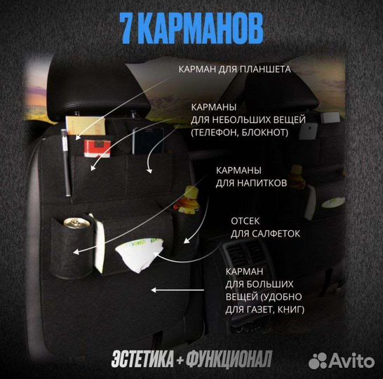 Органайзер для спинки сиденья