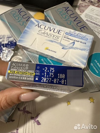 Линзы acuvue oasys for astigmatism