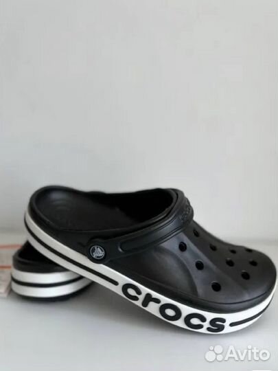 Crocs сабо черные белые молочные