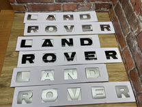 Буквы land rover надпись ленд ровер хром черный