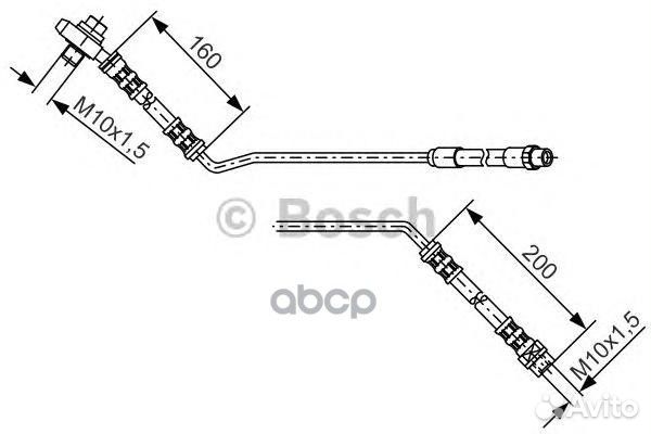 1 987 476 055 шланг торм. зад. прав BMW X5 E53