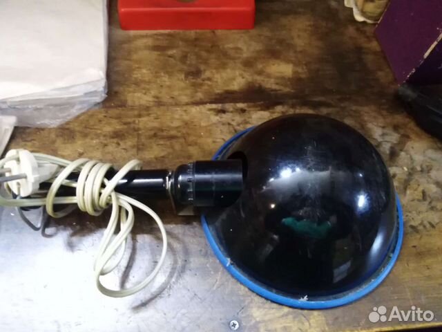 Синяя лампа для прогревания