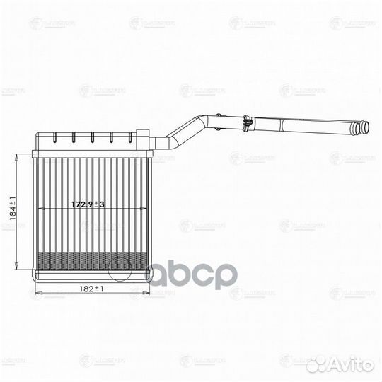 Радиатор печки ford focus II (05) LRh1076 luzar