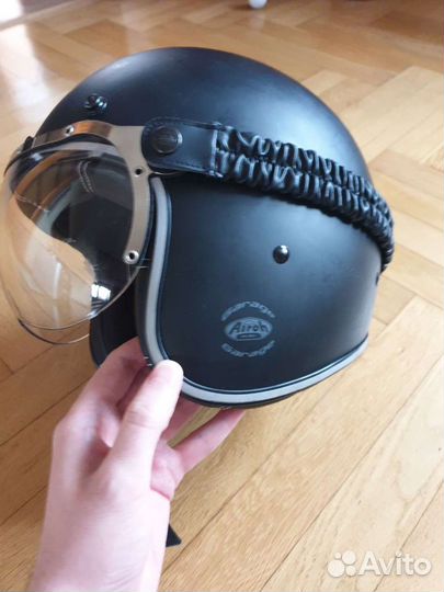 Шлем airoh открытый garage color black matt