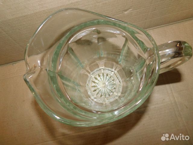 Антикварный стеклянный,пивной кувшин-кружка,Россий