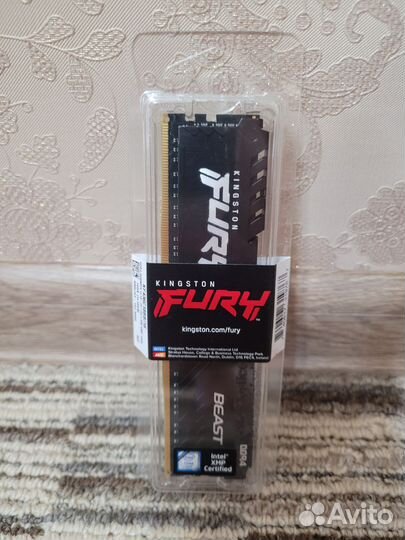 Планка оперативной памяти Kingston Fury 16gb ddr4