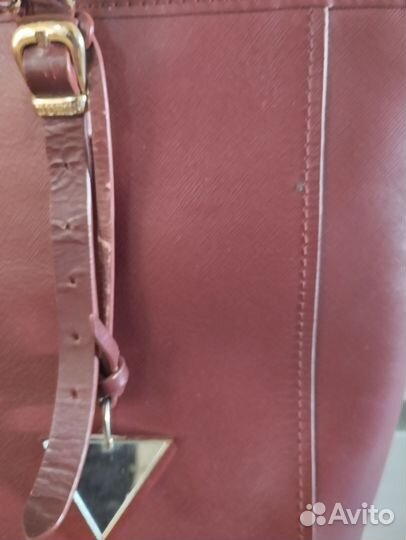 Сумка натуральная кожа италия коричневая