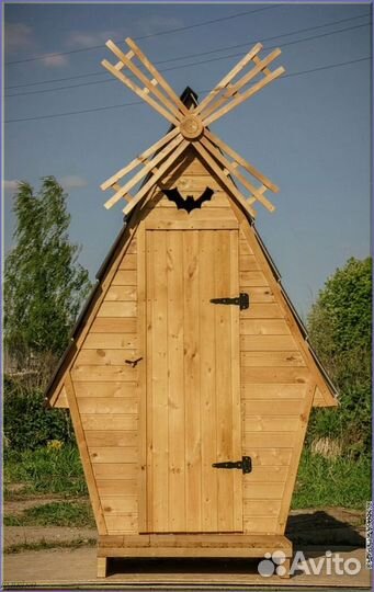 Уличный туалет с декором JJD