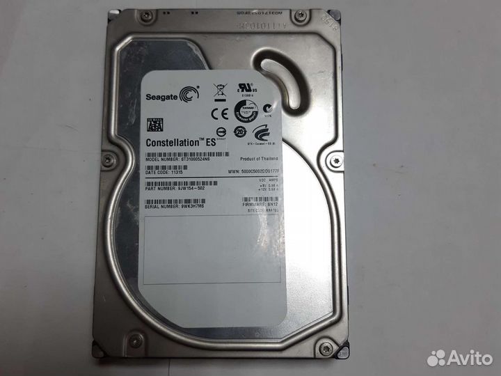 HDD Seagate Constellation ES ST31000524NS 1Tb3.5
