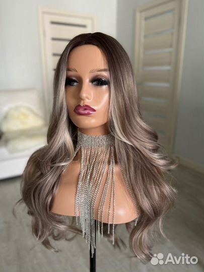 Парик пепельный блонд
