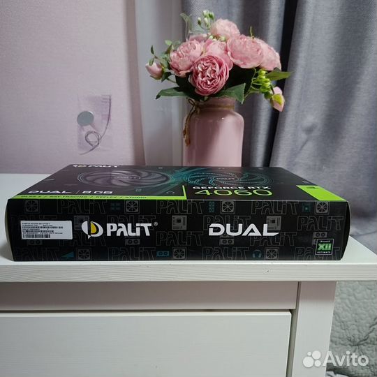 Видеокарта Palit nvidia GeForce RTX4060 dual 8gb