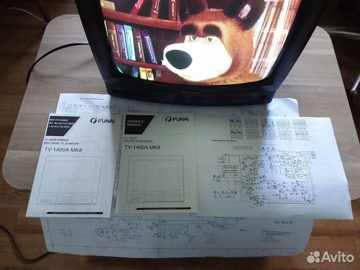Телевизор Funai цветной 1400A MK8