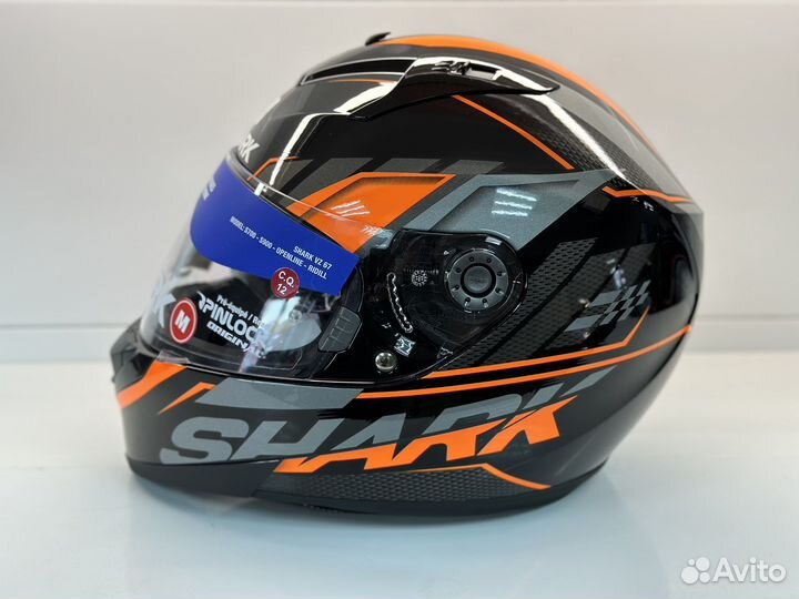 Мотошлем Shark Ridill Phaz оранжевый
