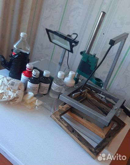 Набор для шелкографии печати на пакетах и шарах