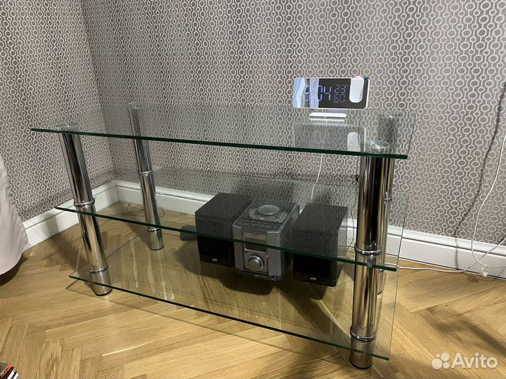 Стеклянная тумба, журнальный столик