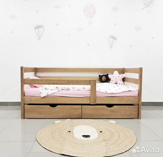 Детская кровать с ящиками