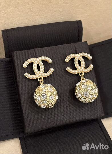 Chanel серьги коллекция 2019 года премиум