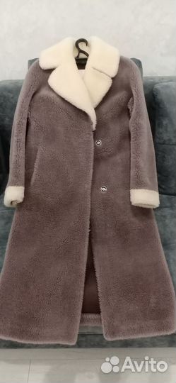 Шуба из натуральной овчины 42 размера