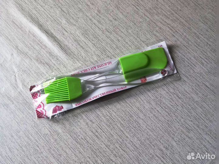 Лопатка и кисточка силиконовые для кухни