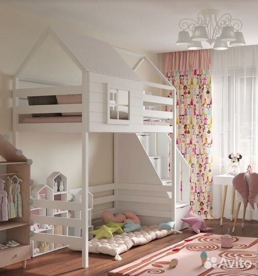 Кровать для ребенка от 3 лет чердак