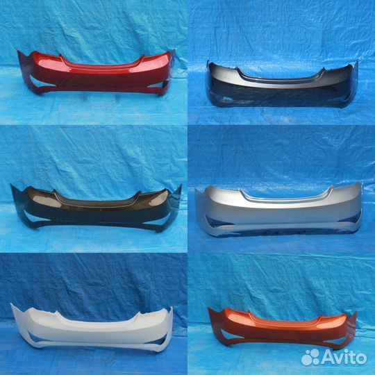 Задний бампер hyundai solaris 2014-2017