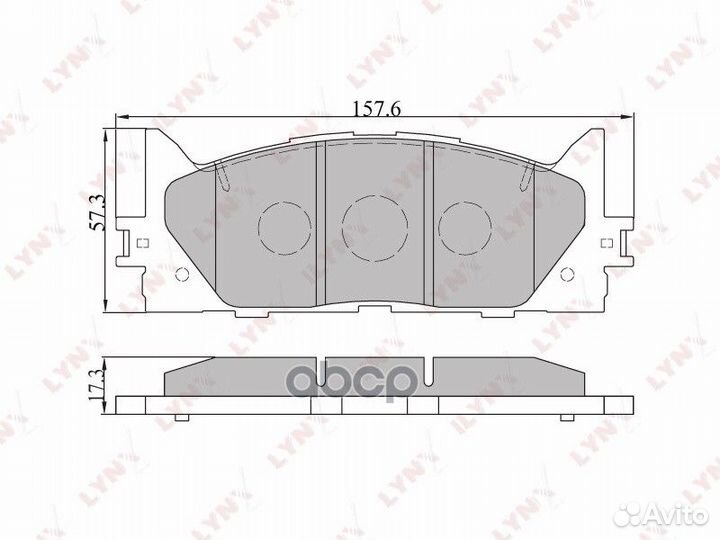 Колодки тормозные toyota camry V40 06/V50 11