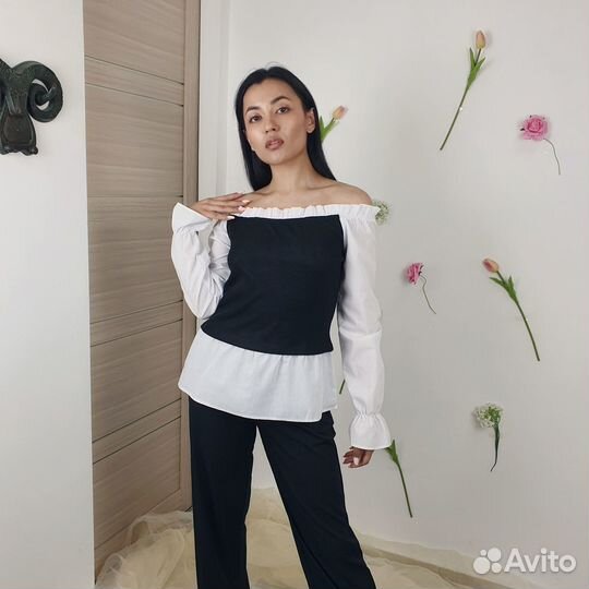 Кофта со вставкой BZ blouse