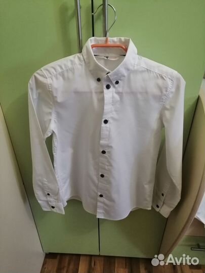 Рубашка белая H&M, р. 146