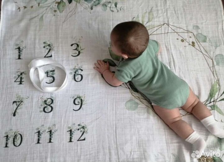 Пеленка для фотосессии муслин