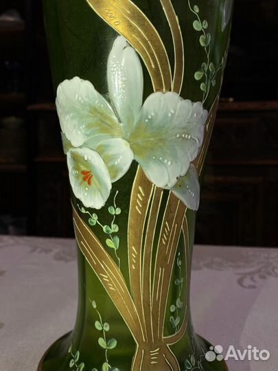 Ваза антикварная с ручной росписью
