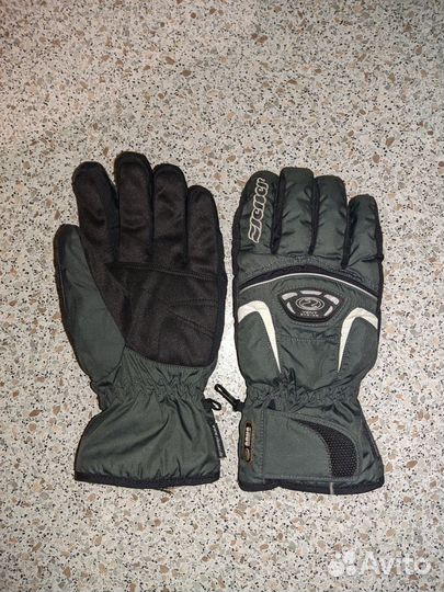 Перчатки горнолыжные, кожаные в ассортименте