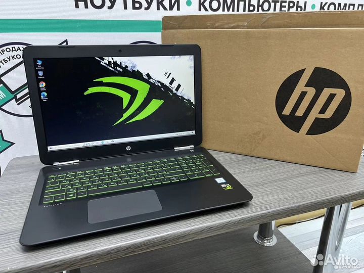 Топ HP 8 ядер core i5-8300H 8Gb GTX1050 SSD+1000