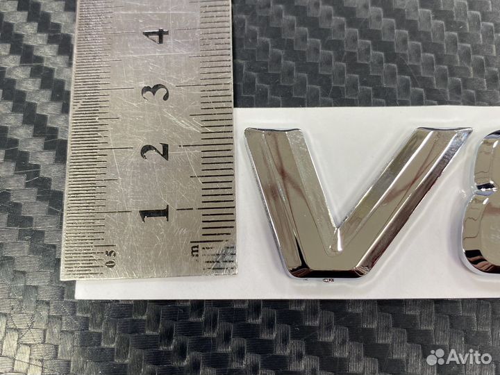 Эмблема V8 Biturbo хромированная Mercedes