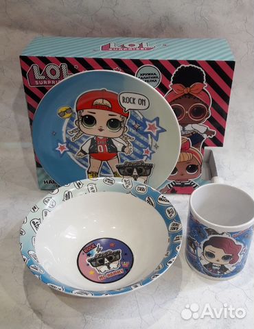 Набор детской посуды лол