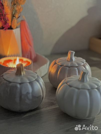 Свеча тыква