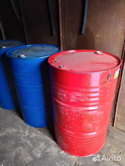 Бочки металлические 200 л из-под растворителя