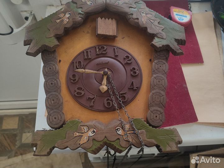 Красивые часы СССР с кукушкой